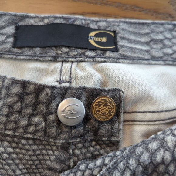 Just Cavalli Women’s Snake Print Pants Sz 44 Sz 12 Made in Italy ITTIERRE USA - Picture 11 of 16